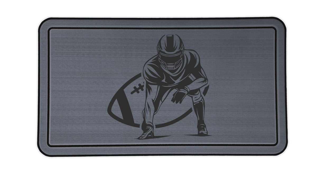 Player Stance in Front of Football cooler top preview