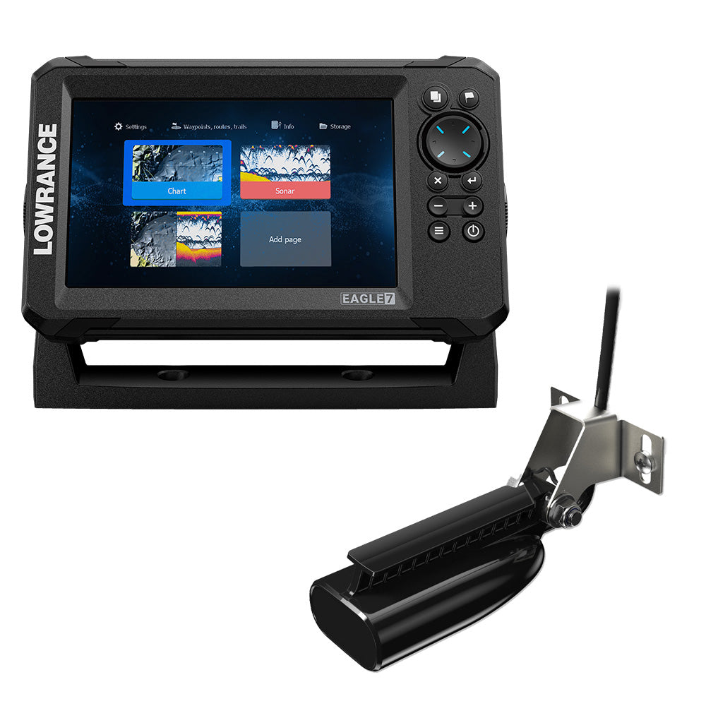 Lowrance Eagle 7 wSplitShot TM Transducer  Inland Charts 00016114001