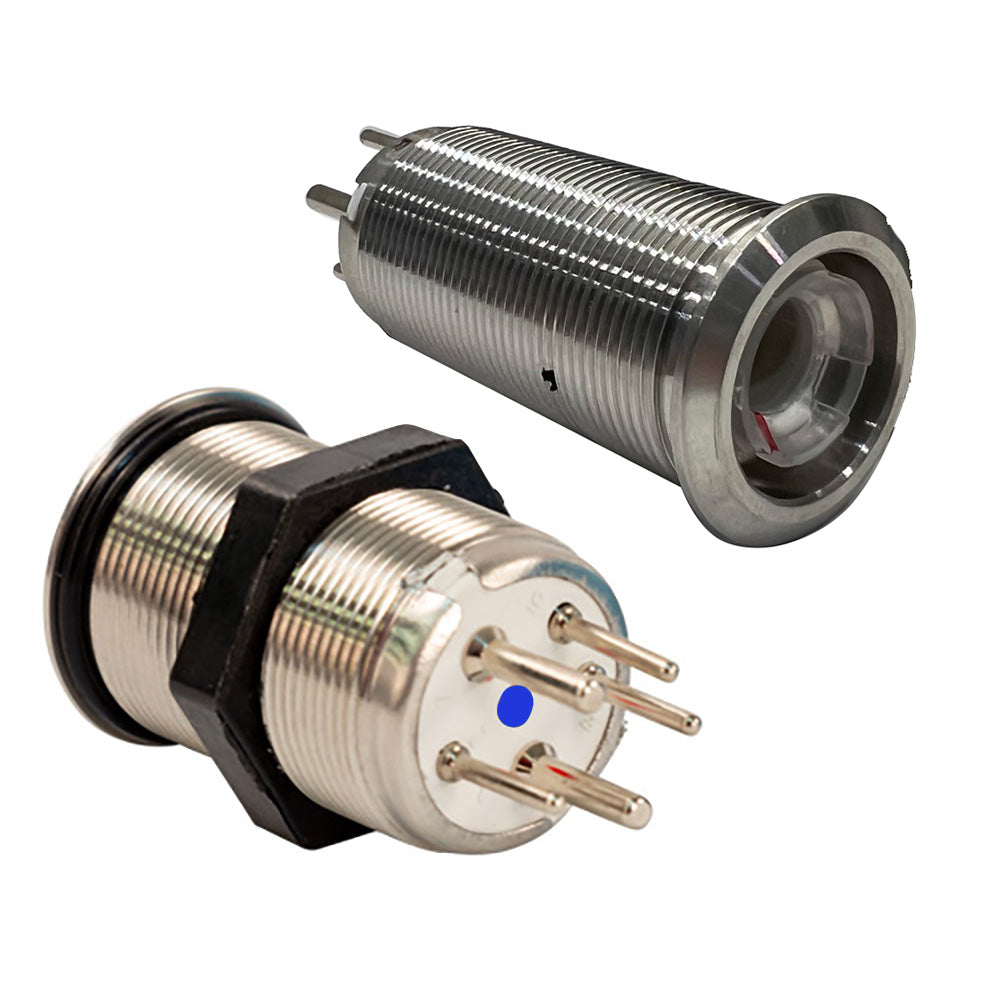 Bluewater 22mm Inrush Push Button Switch OffOnOn  BlueGreenRed LED  Switch Body Only 90593113