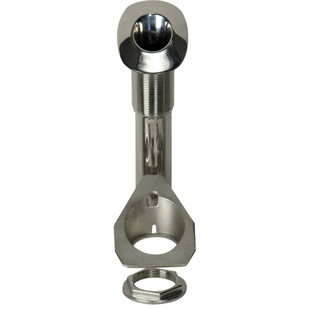 CE Smith 80 Series Screwless Flush Mount Rod Holder  30 Degree  Stainless Steel  Cast Bottom  Black Liner 53688C