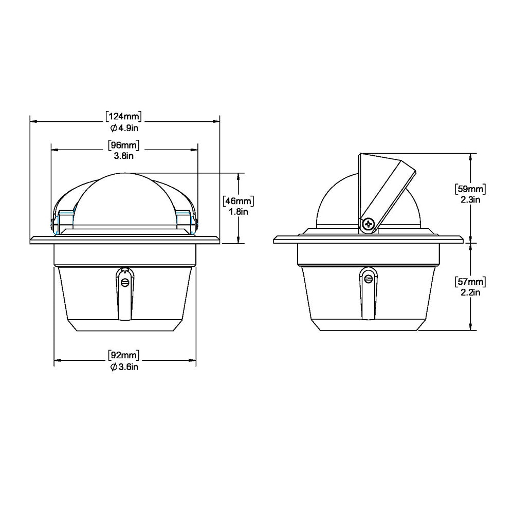 Ritchie F50W Explorer Compass  Flush Mount  White F50W