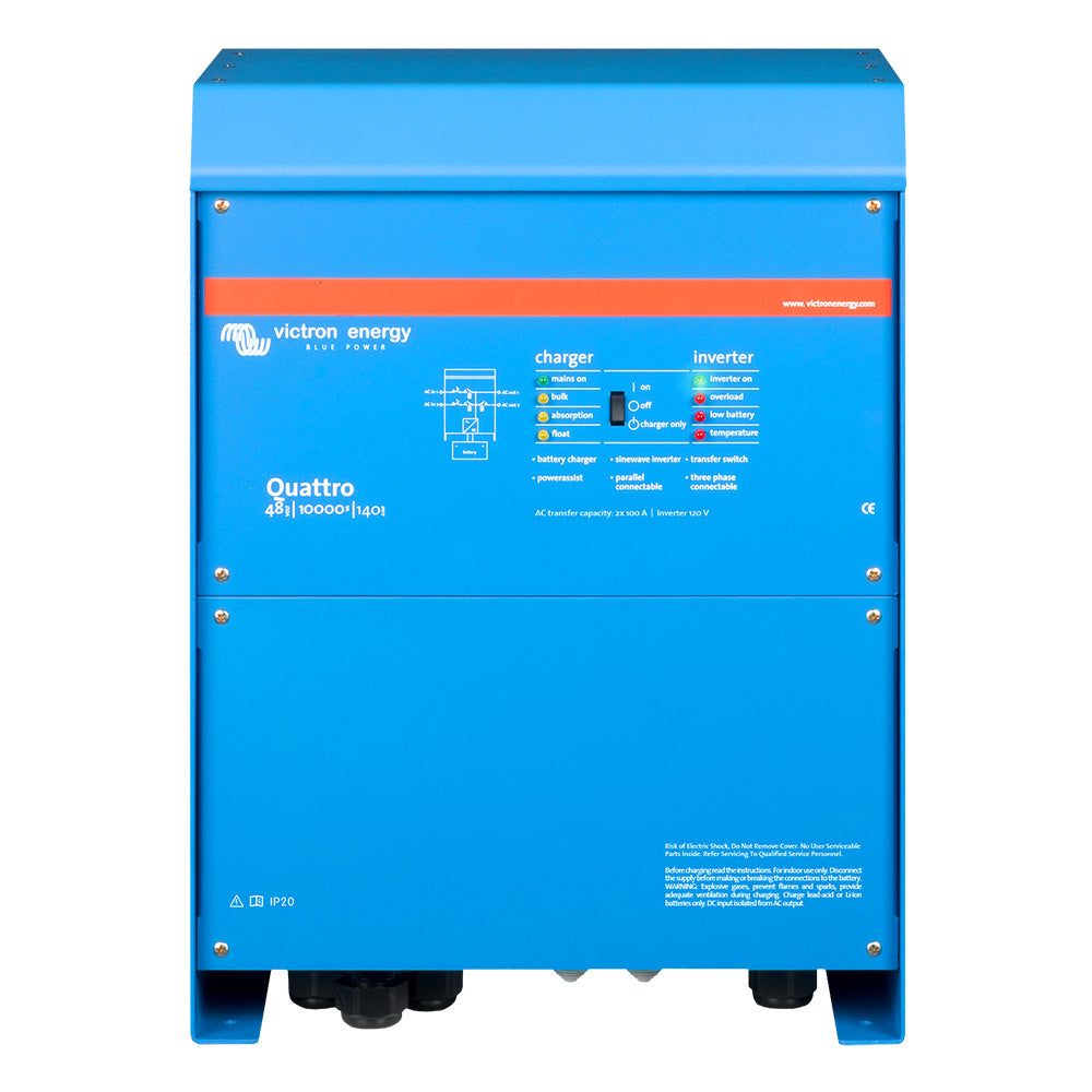 Victron Quattro 4810000 140100100 120V VEBus UL1741 QUA483100102