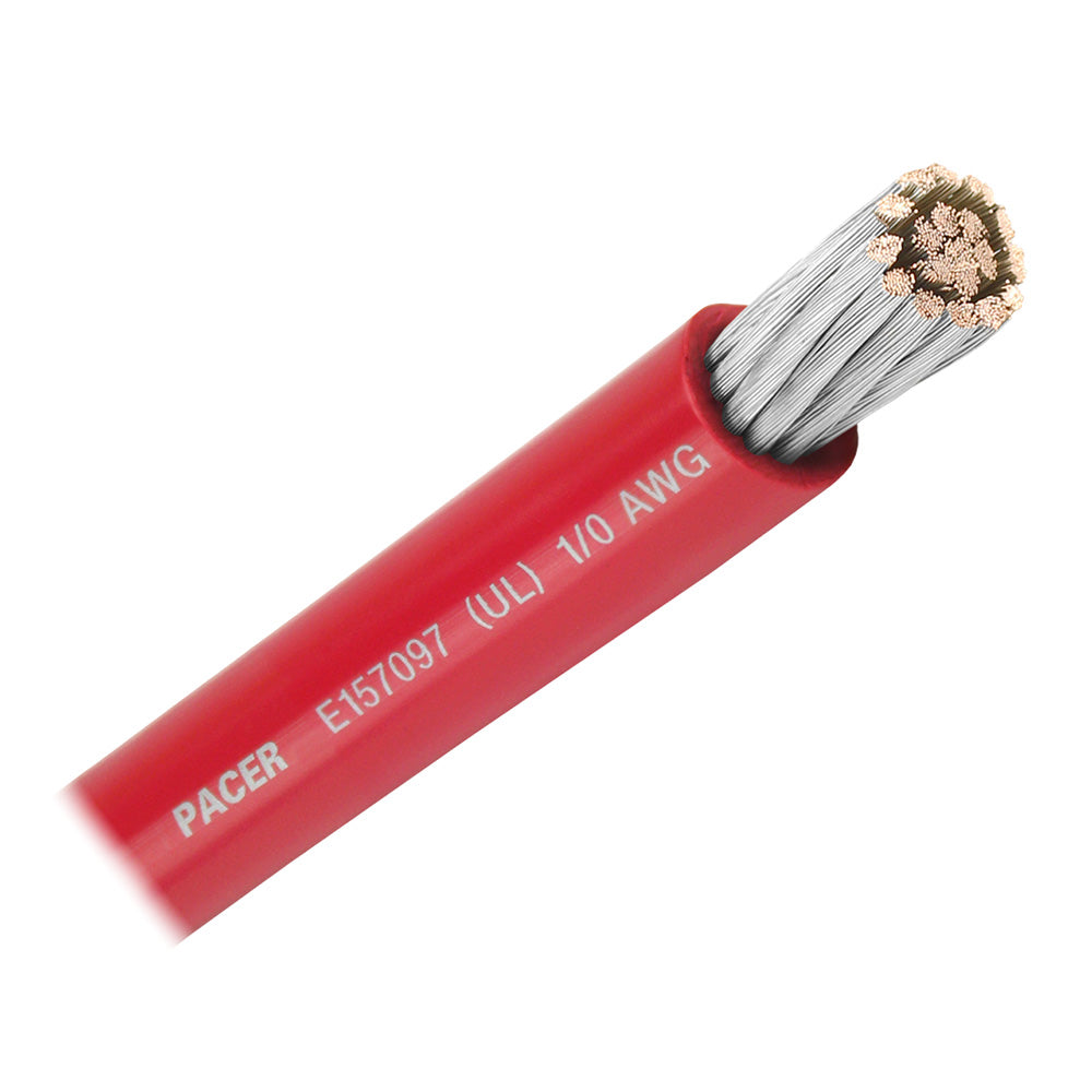 Pacer Red 10 AWG Battery Cable  50 WUL10RD50