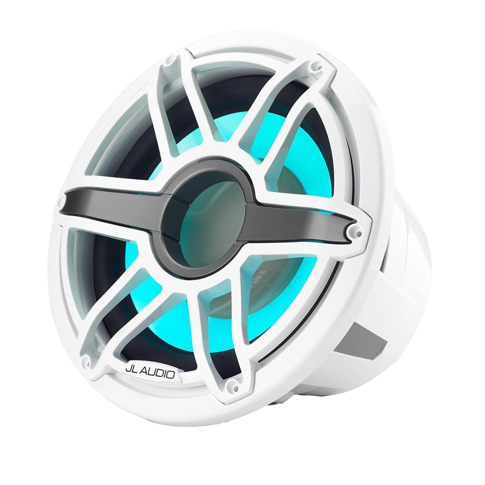 JL Audio M7 12 Marine Subwoofer wGloss White Sport Grille  Transflective LED Lighting  M712IBSGwGwi4 0100328700
