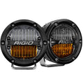 RIGID Industries 360Series 4 LED SAE Fog Beam  YellowWhite  Set of 2 36122