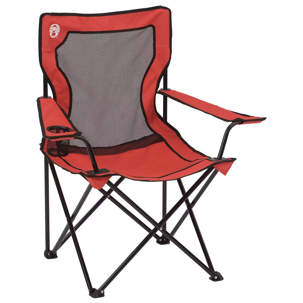 Coleman Broadband Mesh Quad Chair  Red 2000020258