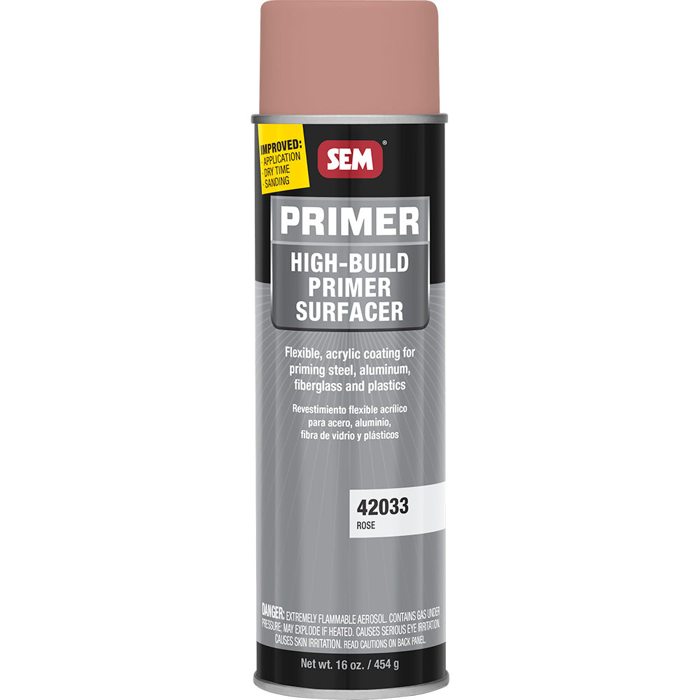 SEM HighBuild Primer Surfacer  20oz Aerosol Can  Rose 42033