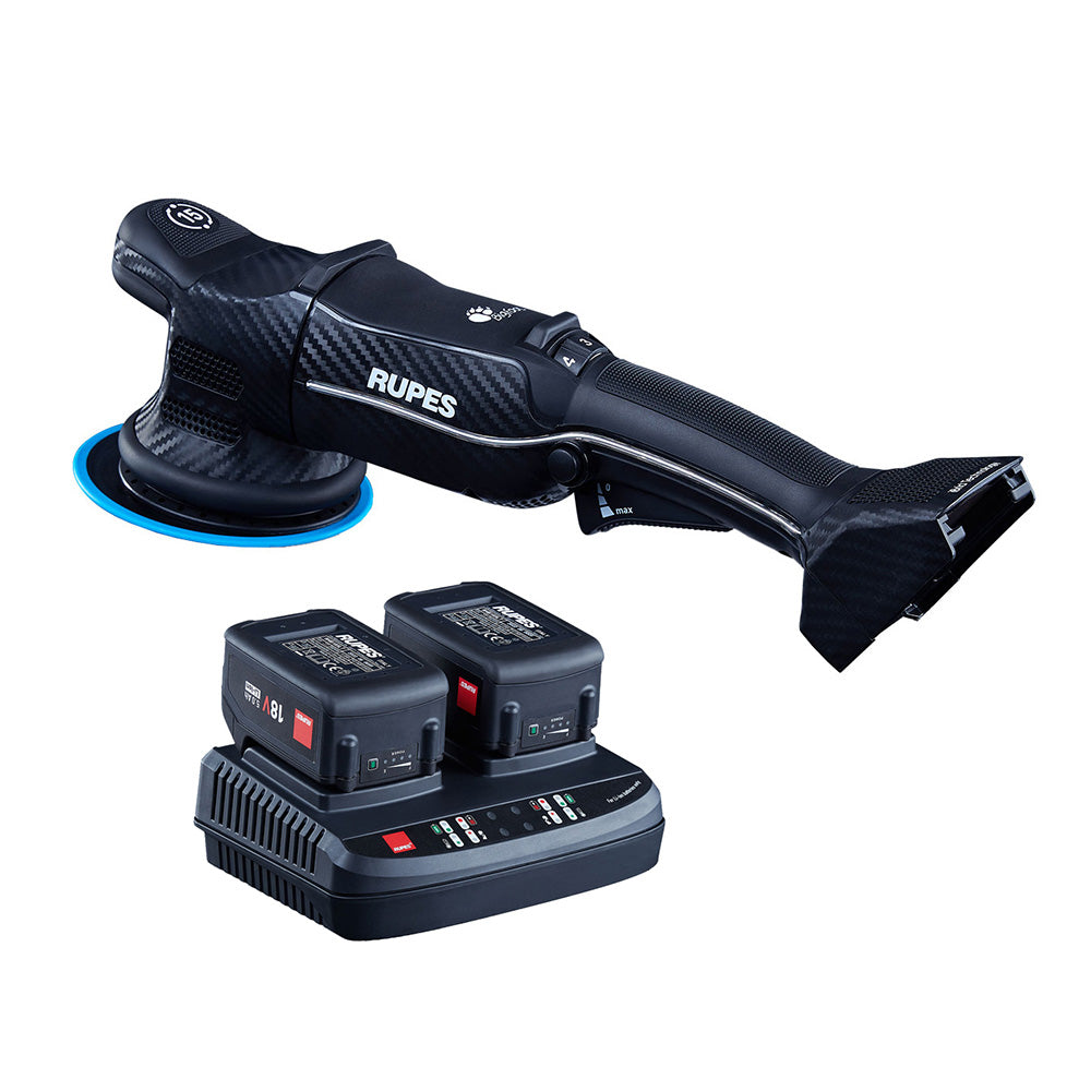 RUPES Random Orbital Polisher Bigfoot HLR15 iBrid Tool Plus Charger  2Batteries HLR15CB2STD