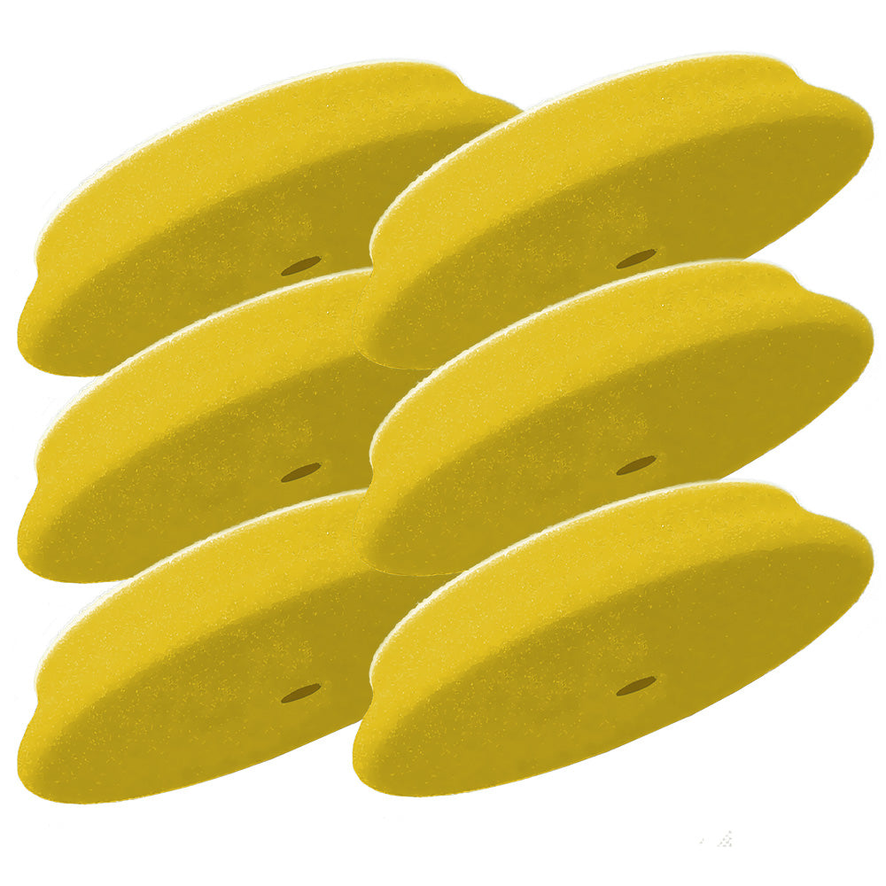 RUPES DA Fine Finishing Foam Pad 40mm  Yellow 6Pack 9DA40M6