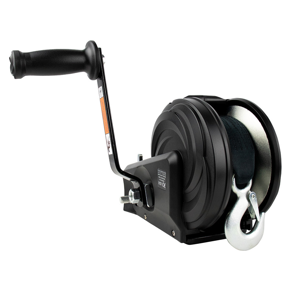 Powerwinch Select Series Winch 2500lb 2 Speed 8 Crank Arm  Carbon Black 21400W25008BR