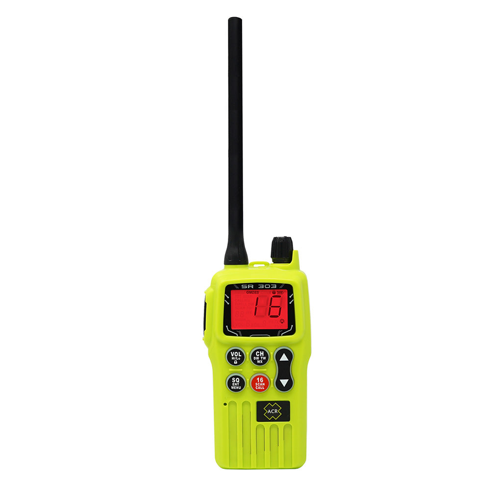 ACR SR303 Survival Radio Kit VHF MultiChannel GMDSSFCCMED wReplaceable Lithium Ion Battery 4587