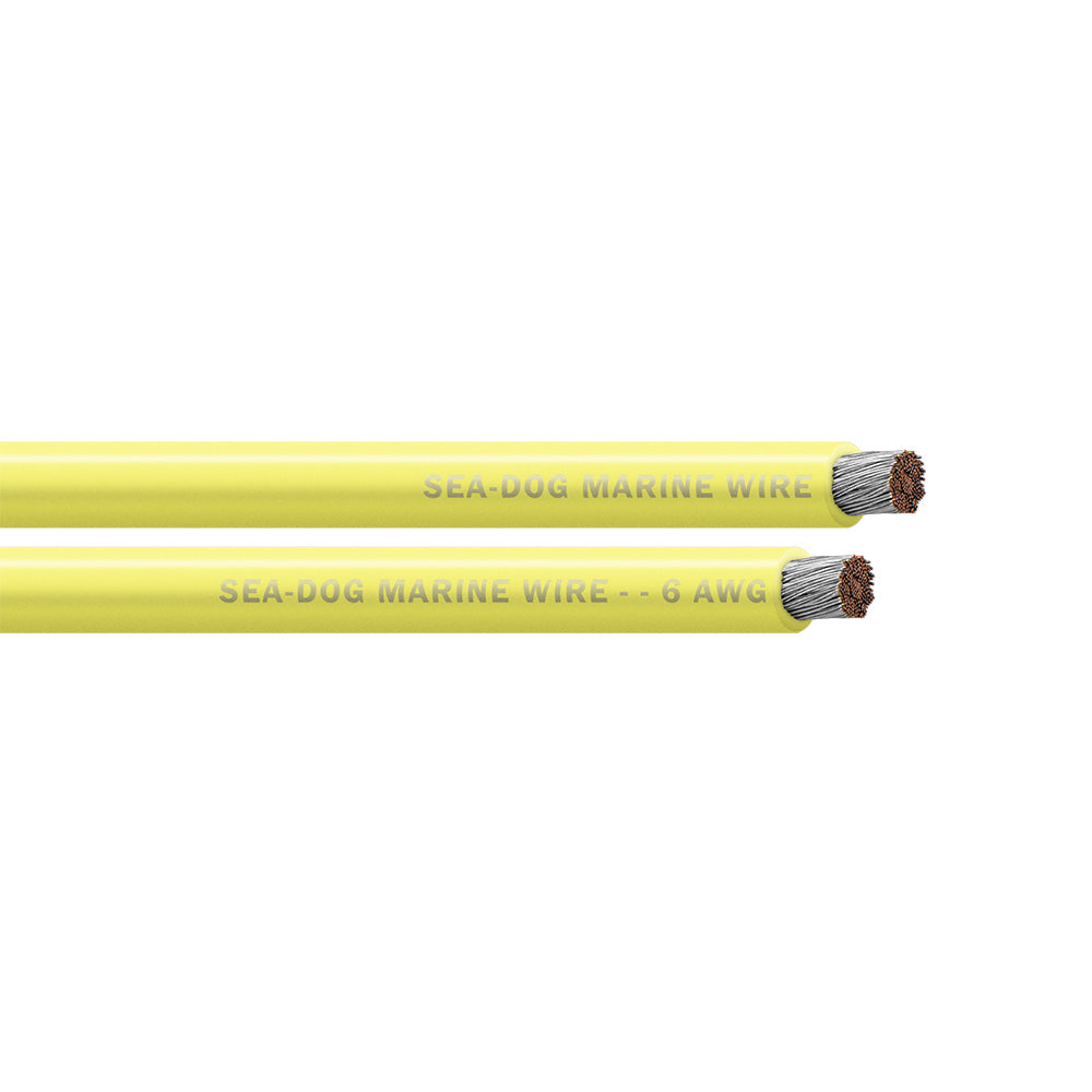 SeaDog 6 AWG Yellow Battery Cable  750 8006038