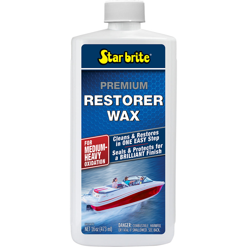 Star Brite Premium Restorer Wax fMedium to Heavy Oxidation  16 oz 86016