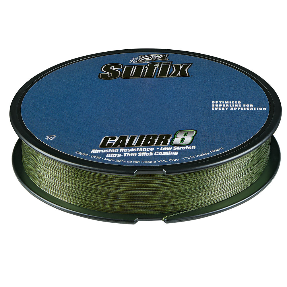 Sufix Calibr8 Braid 300yds 50lb  Low Vis Green 694150G