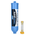 Camco Tastepure XL RVMarine Inline Water Filter wFlexible Hose Protector 40019