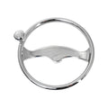 13" Stainless Steel Bluewater Steering Wheel w/ Deluxe Knob