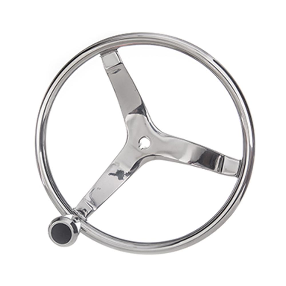 15-1/2" Stainless Steel Boat Steering Wheel w/ Standard Knob