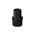 Hose Barb 1" x 1" (25.4mm x 25.4mm) NPS Long Male Thread, Black