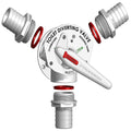 Y Valve Kit #1 - Aquavalve incl 3x Straight 1.5" (38.1mm) Hose Barbs,