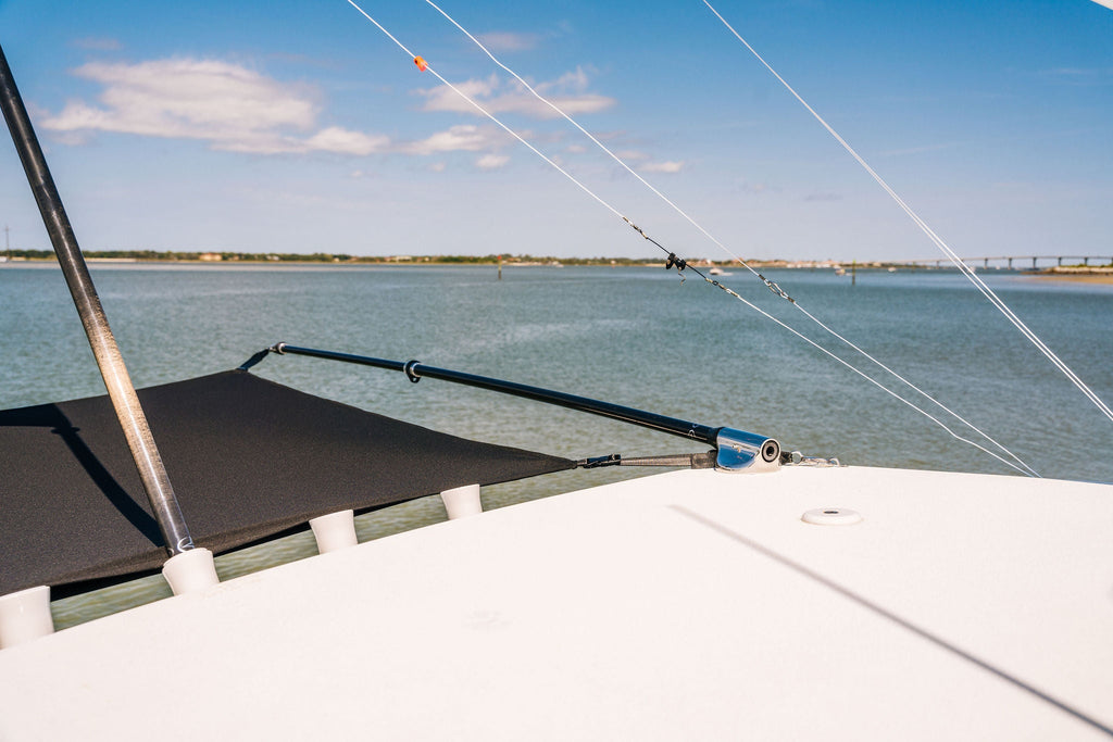 Quick Boat Shade Hybrid Pole Pair, Collapsible 9', Black