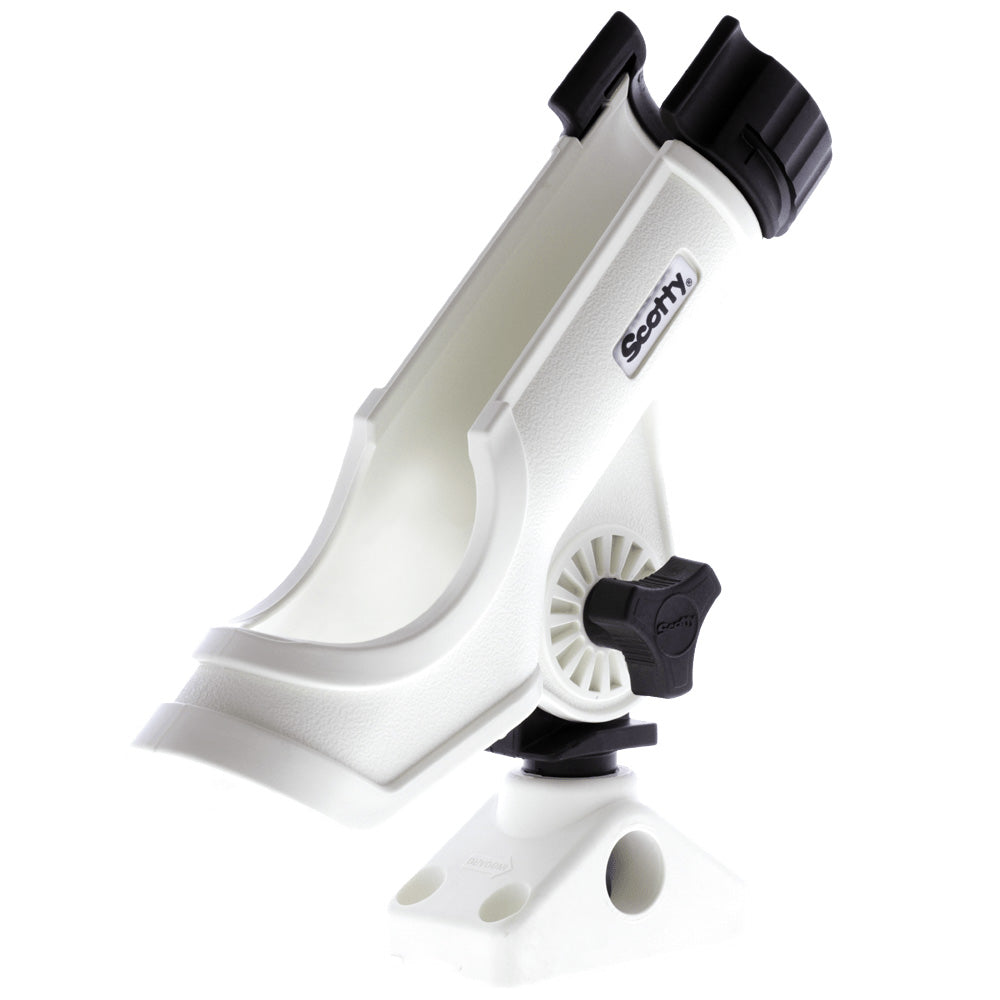 Scotty Powerlock Rod Holder White w241 SideDeck Mount 230WH