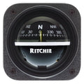 Ritchie V537 Explorer Compass  Bulkhead Mount  Black Dial V537