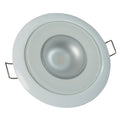 Lumitec Mirage  Flush Mount Down Light  Glass FinishWhite Bezel  3Color RedBlue NonDimming wWhite Dimming 113128