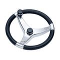 Schmitt Marine Evo Pro 316 Cast Stainless Steel Steering Wheel wControl Knob  155 Diameter 7241521FGK