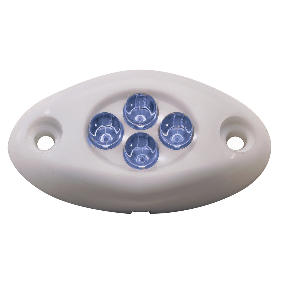 Innovative Lighting Courtesy Light  4 LED Surface Mount  Blue LEDWhite Case 00421007