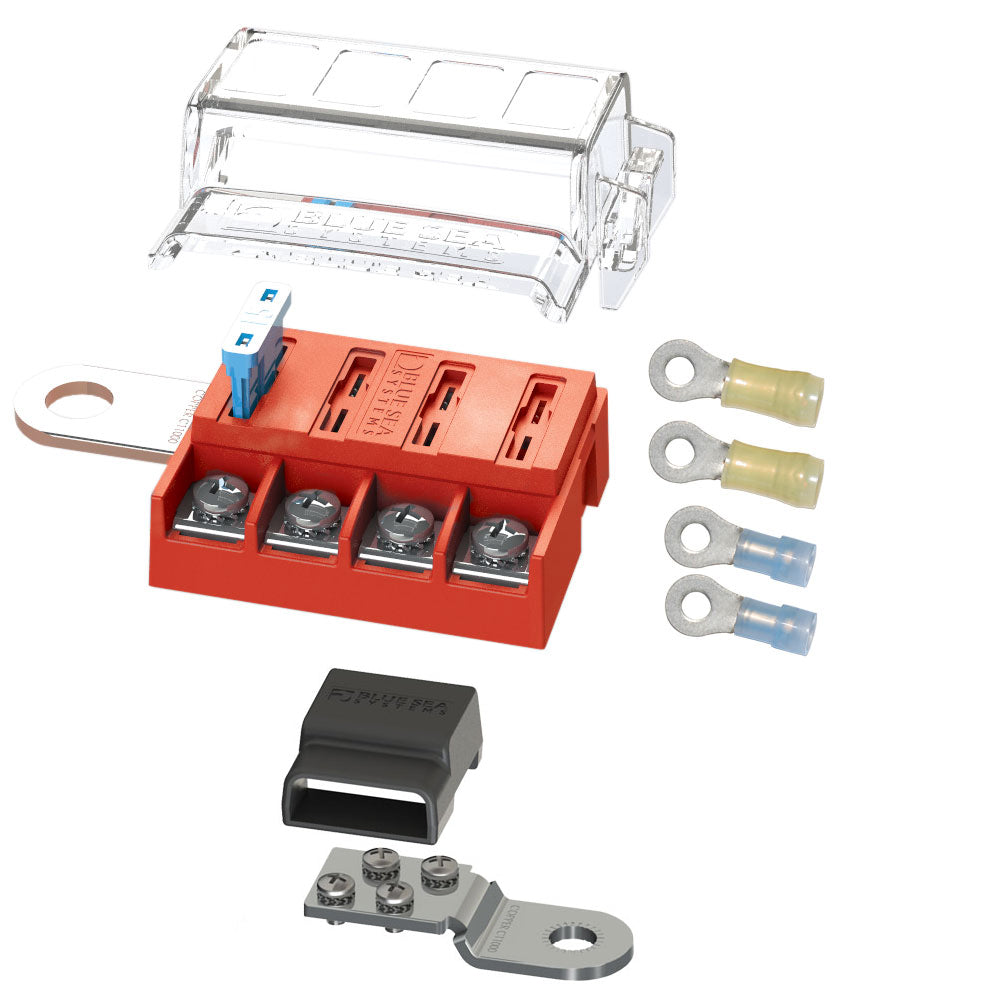 Blue Sea 5024 STBlade Battery Terminal Mount Fuse Block Kit 5024