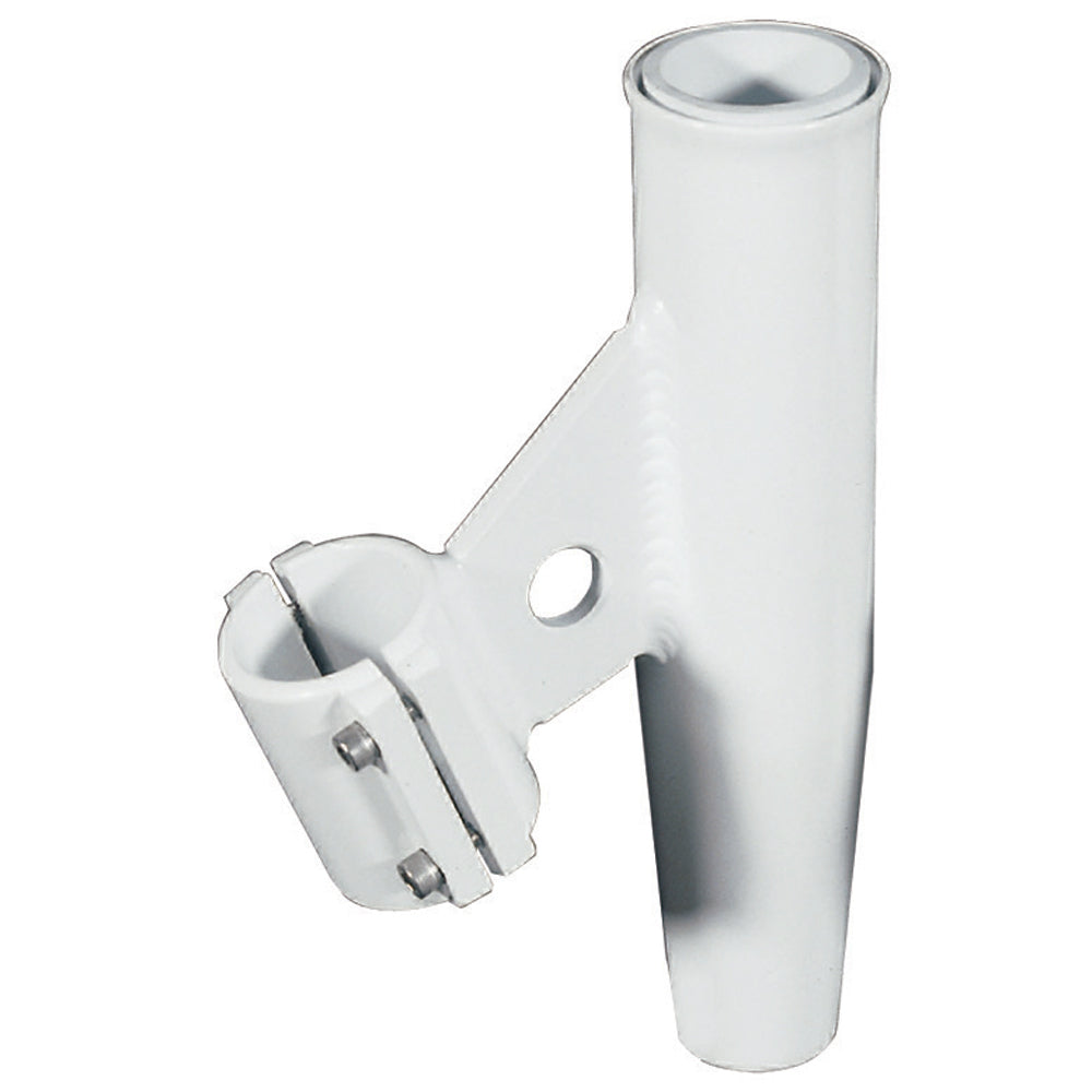 Lees ClampOn Rod Holder  White Aluminum  Vertical Mount  Fits 1660 OD Pipe RA5003WH