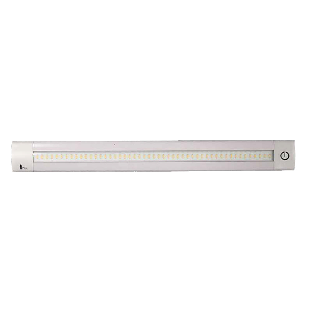 Lunasea Adjustable Linear LED Light wBuiltIn Dimmer  12 Length 12VDC Warm White w Switch LLB32KW0100