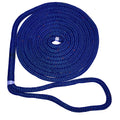 New England Ropes 58 Double Braid Dock Line  Blue wTracer  15 C50532000015