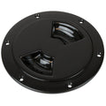 SeaDog QuarterTurn Smooth Deck Plate wInternal Collar  Black  8 3363851