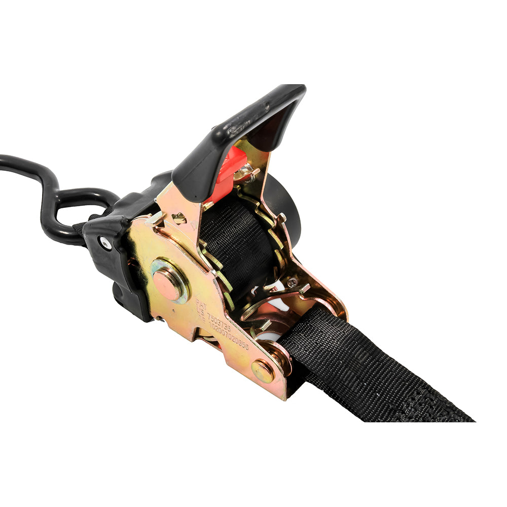 Camco Retractable TieDown Straps  1 Width 6 Dual Hooks 50033