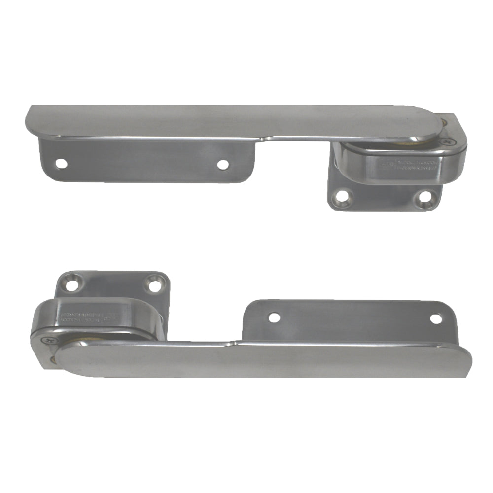 TACO Command Ratchet Hinges  938  Polished 316 Stainless Steel  Pair H250016