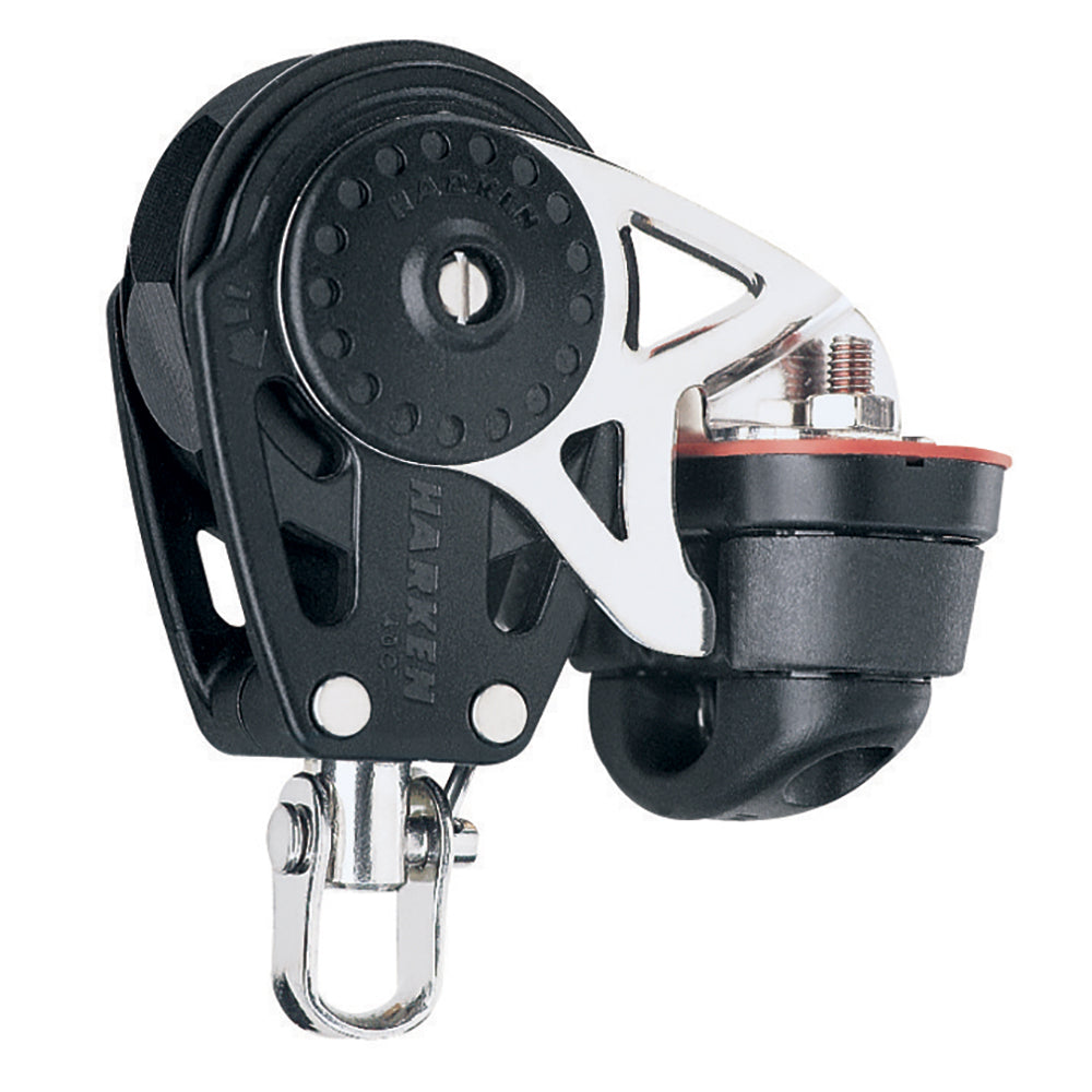 Harken 40mm Carbo Single Ratchet Block wSwivel Becket  Cam Cleat 2610