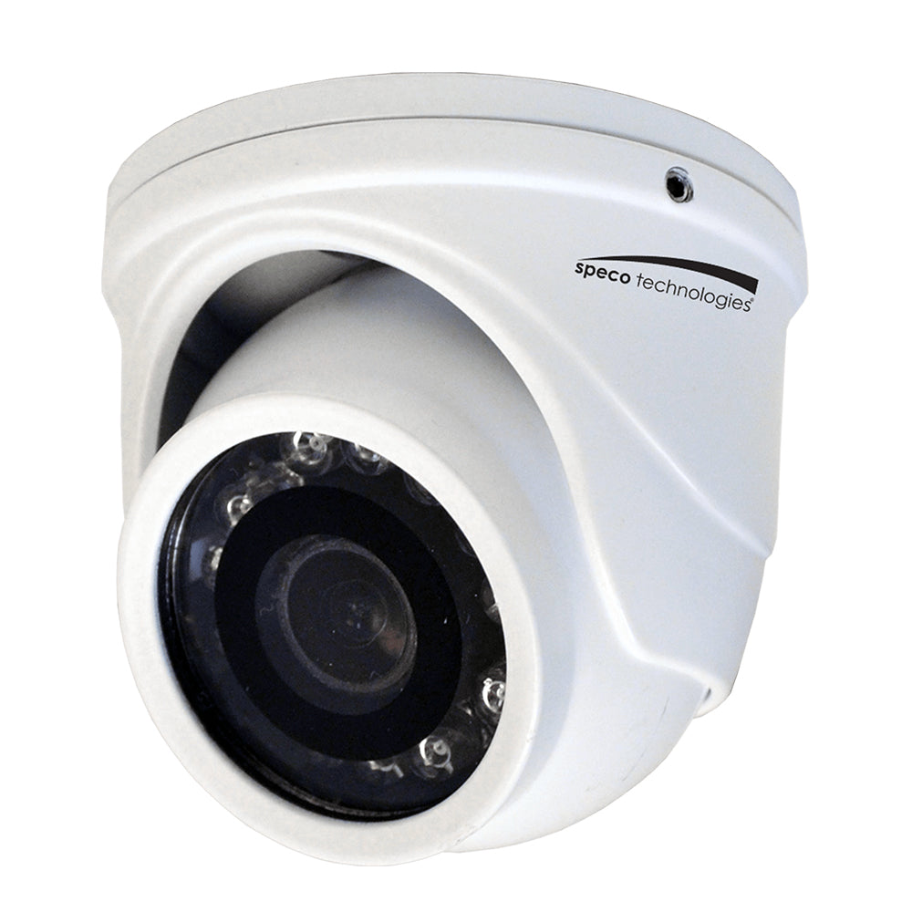 Speco 4MP HDTVI Mini Turret Camera 29mm Lens  White Housing HT471TW