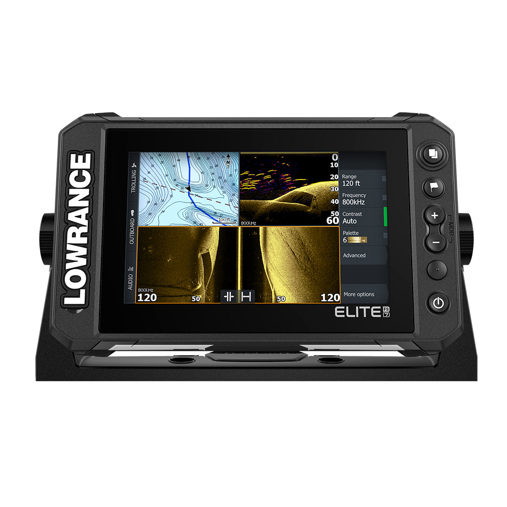 Lowrance Elite FS 7 ChartplotterFishfinder wActive Imaging 3in1 Transom Mount Transducer 00015688001