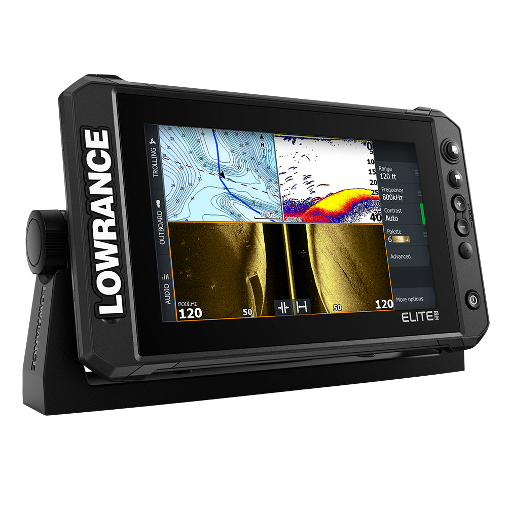 Lowrance Elite FS 9 ChartplotterFishfinder wActive Imaging 3in1 Transom Mount Transducer 00015692001