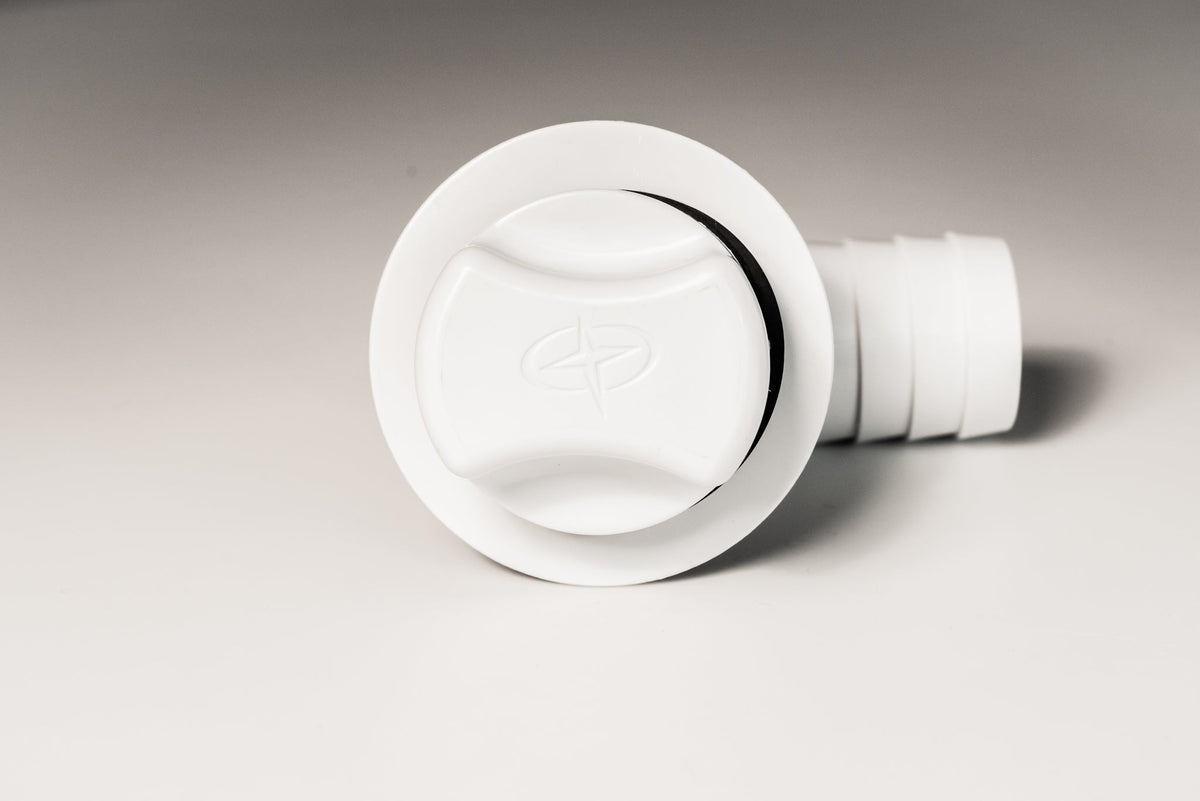 Cooler Drain, 1", Long Body, 90 Deg, With Drain Plug
