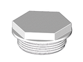 Plug 1.5" (38.1mm) BSP White