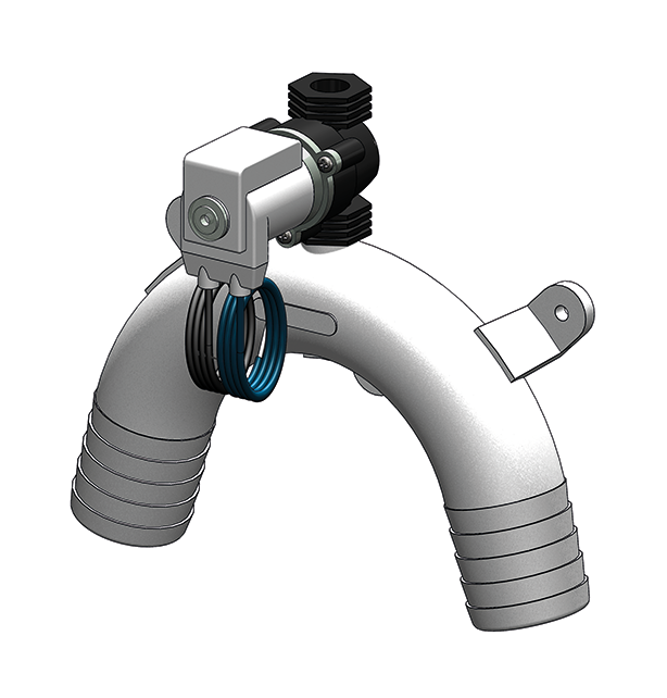 Vented Loop w Solenoid 12VDC .75" (19.0mm)