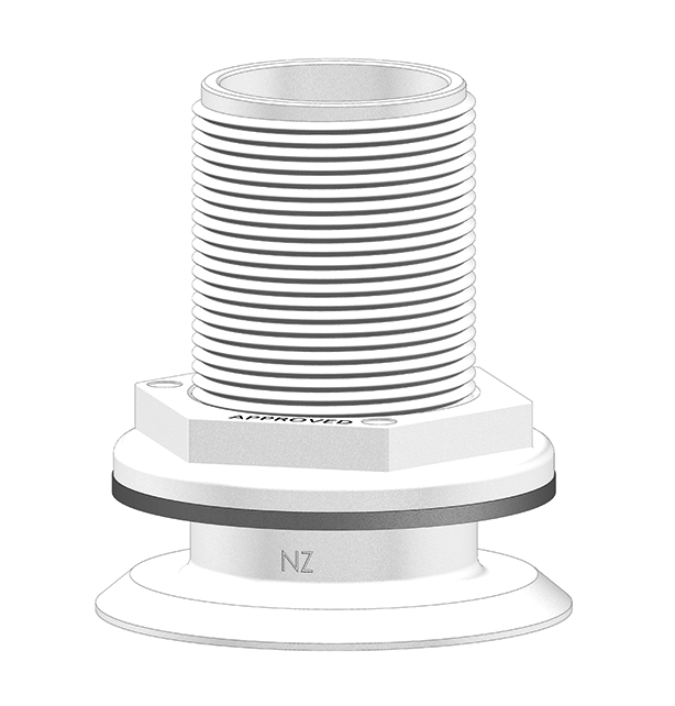 Thru-hull Recessed 0.5" (12.7mm) NPS  White