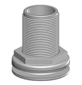 Thru-hull Domed 1.5" (38.1mm) NPS White
