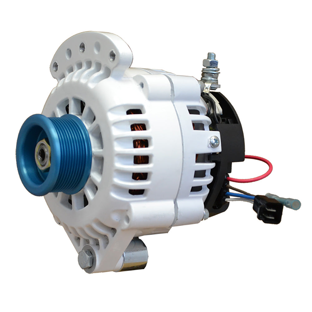 Balmar Alternator 120 AMP 12V 12 Single Foot Spindle Mount J10 Pulley wIsolated Ground 621120J10