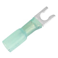 Pacer 1614 AWG Heat Shrink Spade Terminal  10 Stud Size  100 Pack TE1410SLF100