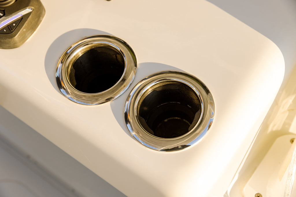 Stainless Steel Bluewater Boat Cup Holder with Drain