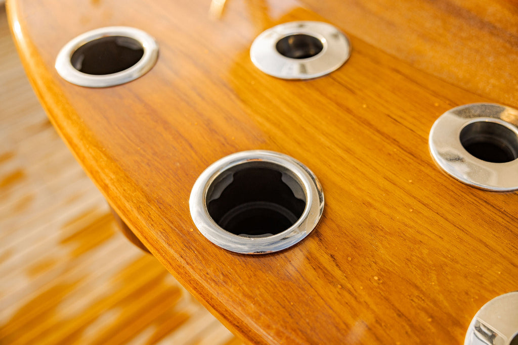 Stainless Steel Bluewater Boat Cup Holder with Drain