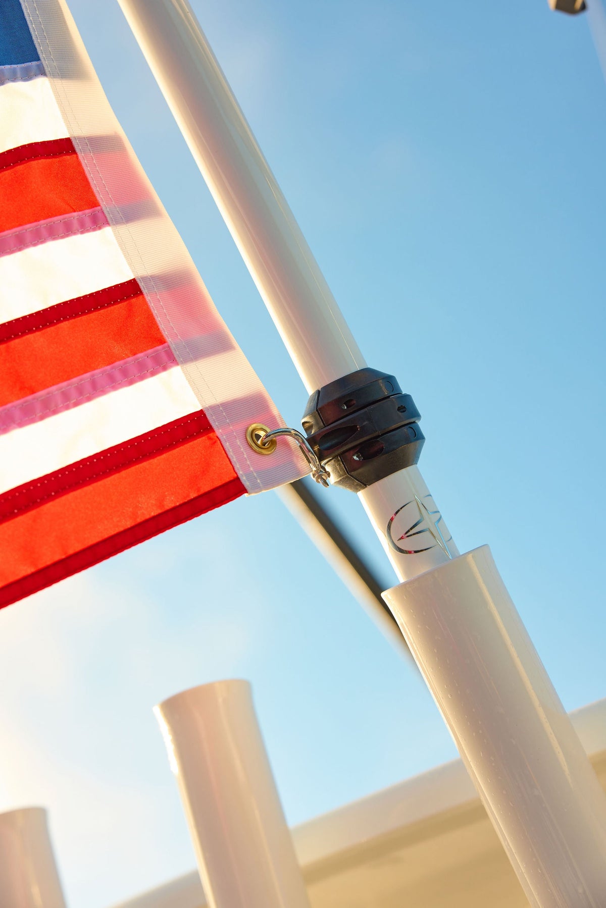 Coastal Hybrid Flagpole, Fixed 4.5', Black